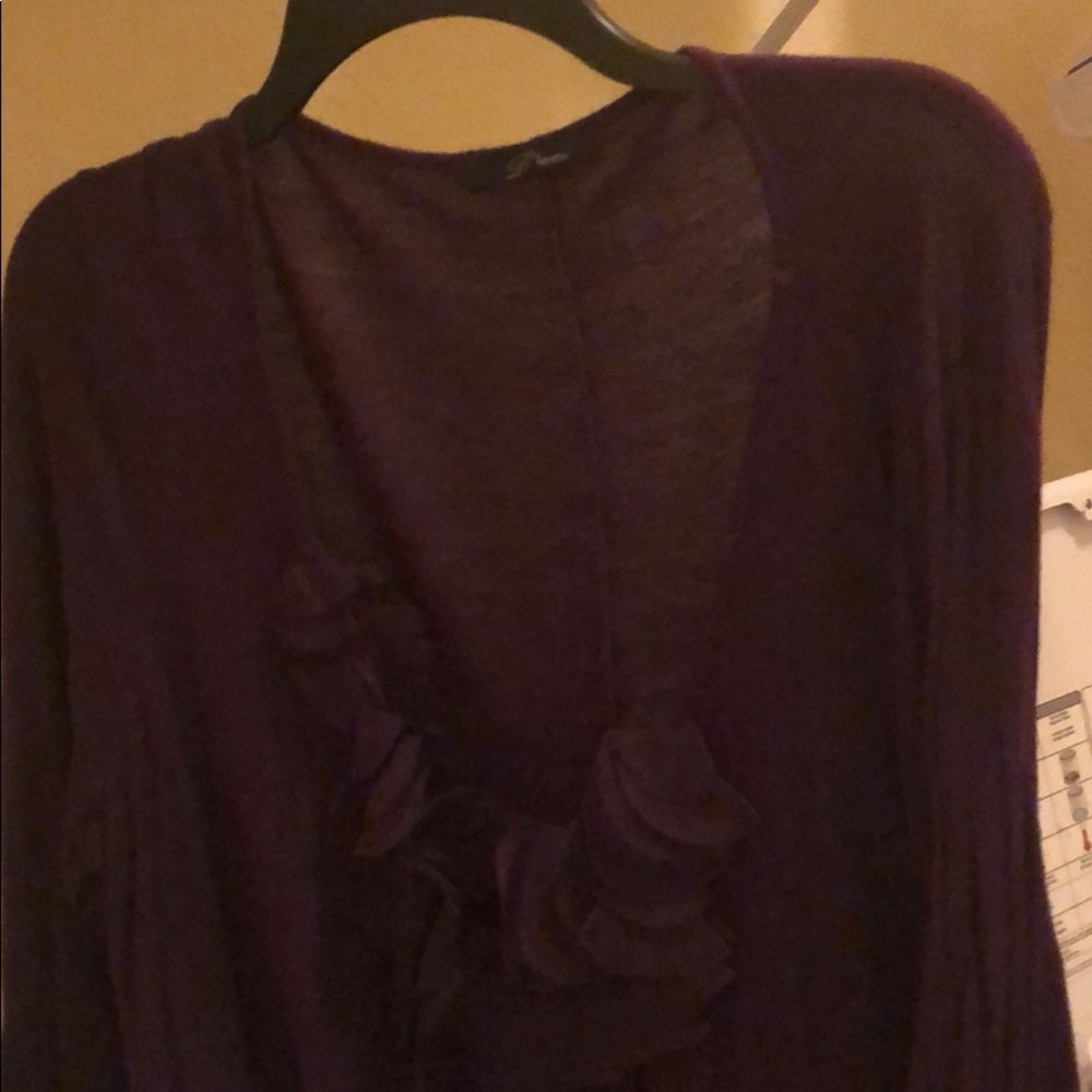 Long sleeve ruffled shirt